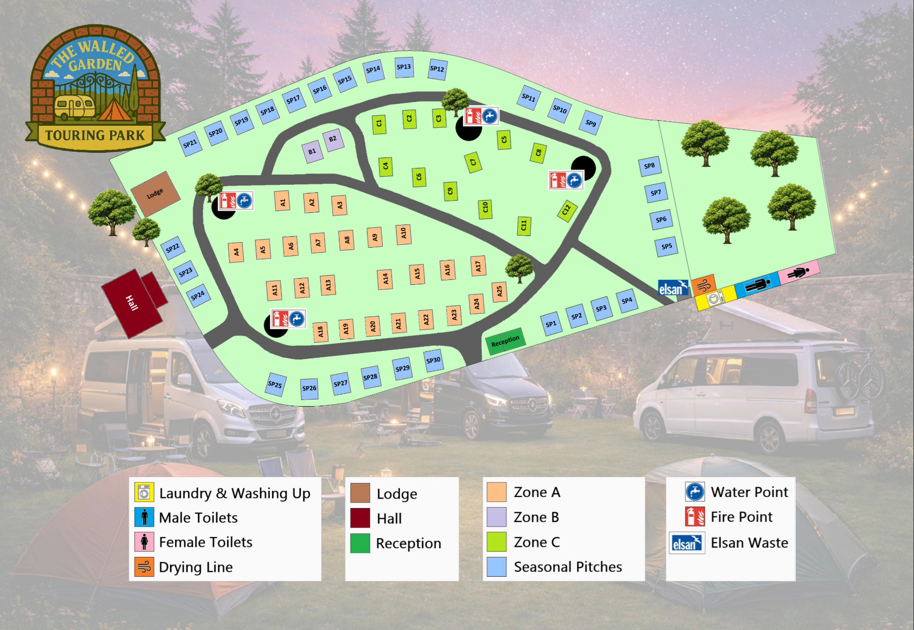 Map of the Walled Garden